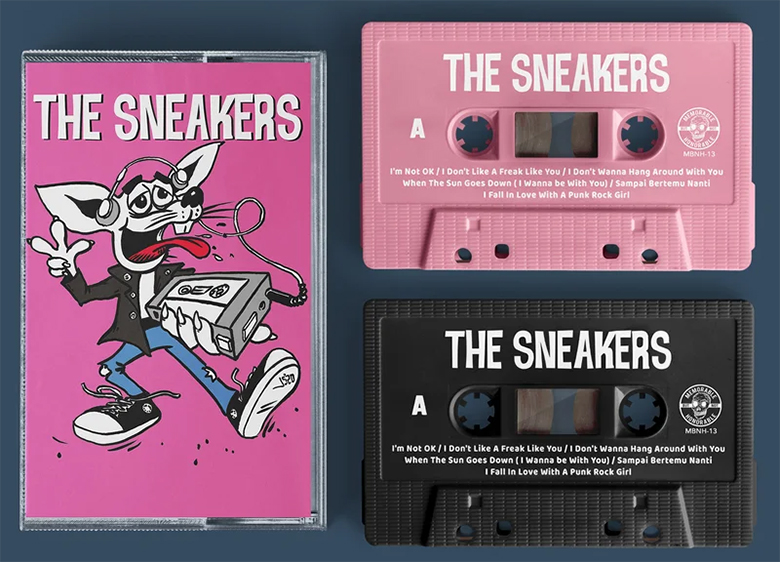 sneakers cassette tape Joe Sherlock Illustration and Design 